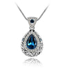 Angel Ocean Tear Design Green Crystal Pendant