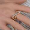Jewelry 8 Infinity With Crystal Rings