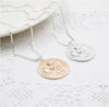 Double-Faced Guardian Angel Pendant Necklace
