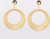 Gold hollow Out Statement Earrings Sacred Geometry