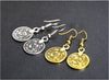 Jewelry Vintage Ethnic Carved Coins Pendant